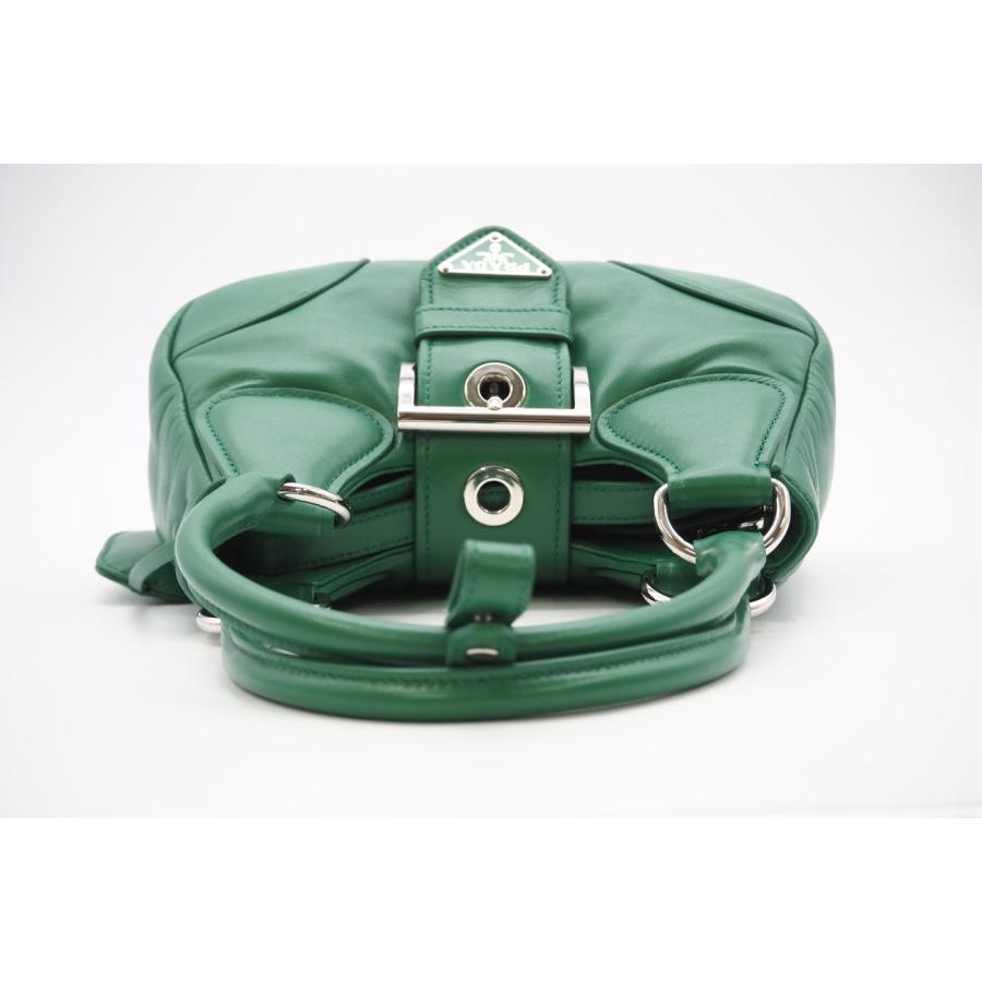 ★3日以内返品可★ 極美品 PRADA プラダ パデッドナッパ レザー ムーン 2WAYバッグ 1BA381 | PRADA | 06