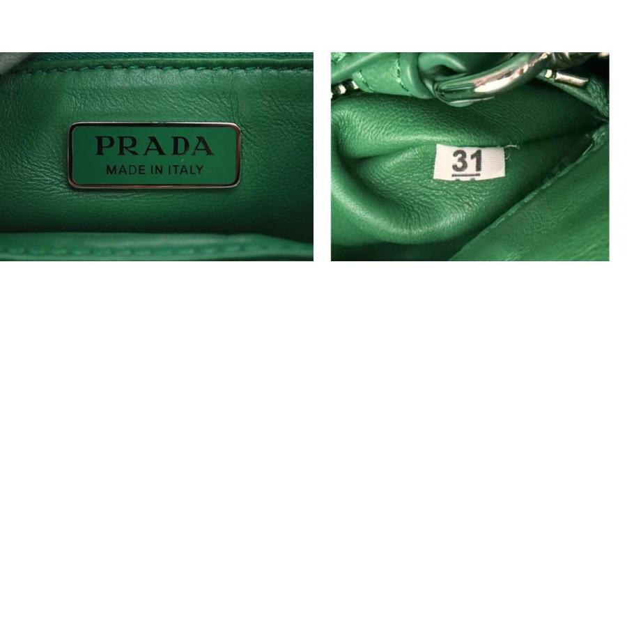 ★3日以内返品可★ 極美品 PRADA プラダ パデッドナッパ レザー ムーン 2WAYバッグ 1BA381 | PRADA | 09