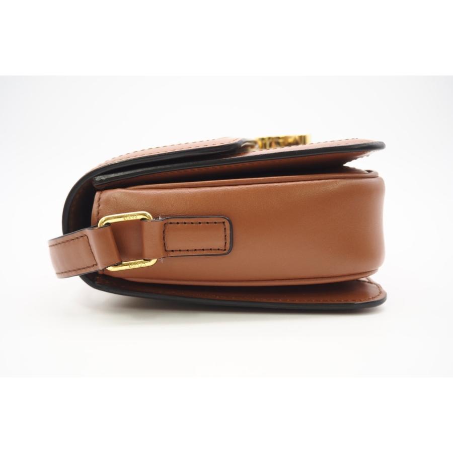 ★3日以内返品可★ 美品 CELINE セリーヌ テキスタイル & カーフスキン クラシック トリオンフ バッグ ナチュラル | CELINE | 05