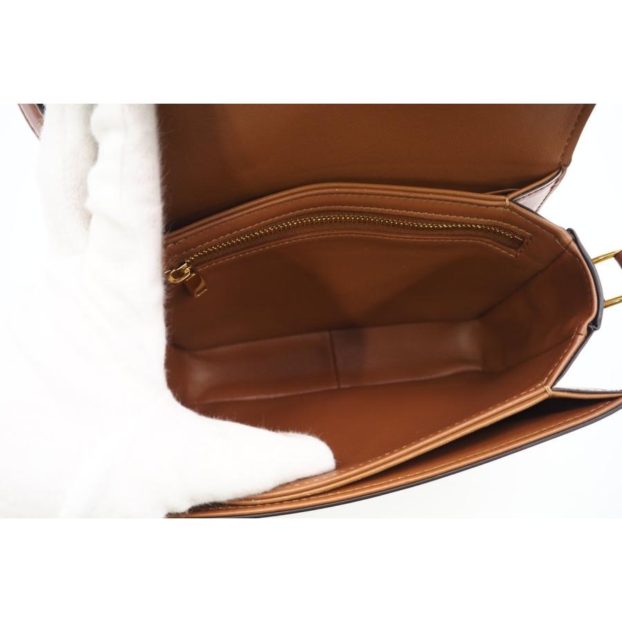 ★3日以内返品可★ 美品 CELINE セリーヌ テキスタイル & カーフスキン クラシック トリオンフ バッグ ナチュラル | CELINE | 08