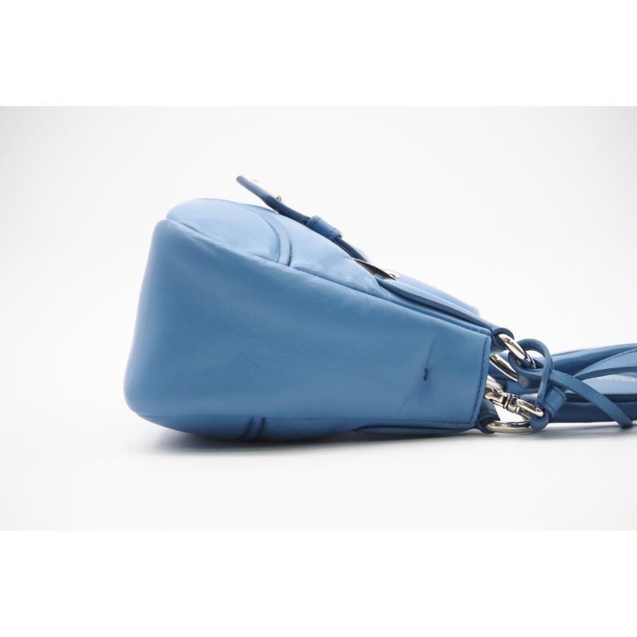 ★3日以内返品可★ 美品 PRADA プラダ パデッドナッパ ナッパソフト ムーン レザー 2WAYハンドバッグ 1BA381 | PRADA | 05