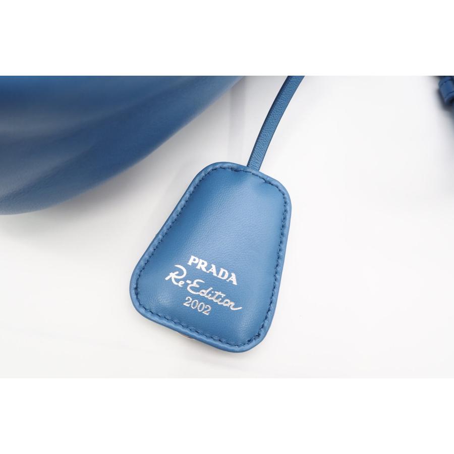 ★3日以内返品可★ 美品 PRADA プラダ パデッドナッパ ナッパソフト ムーン レザー 2WAYハンドバッグ 1BA381 | PRADA | 08