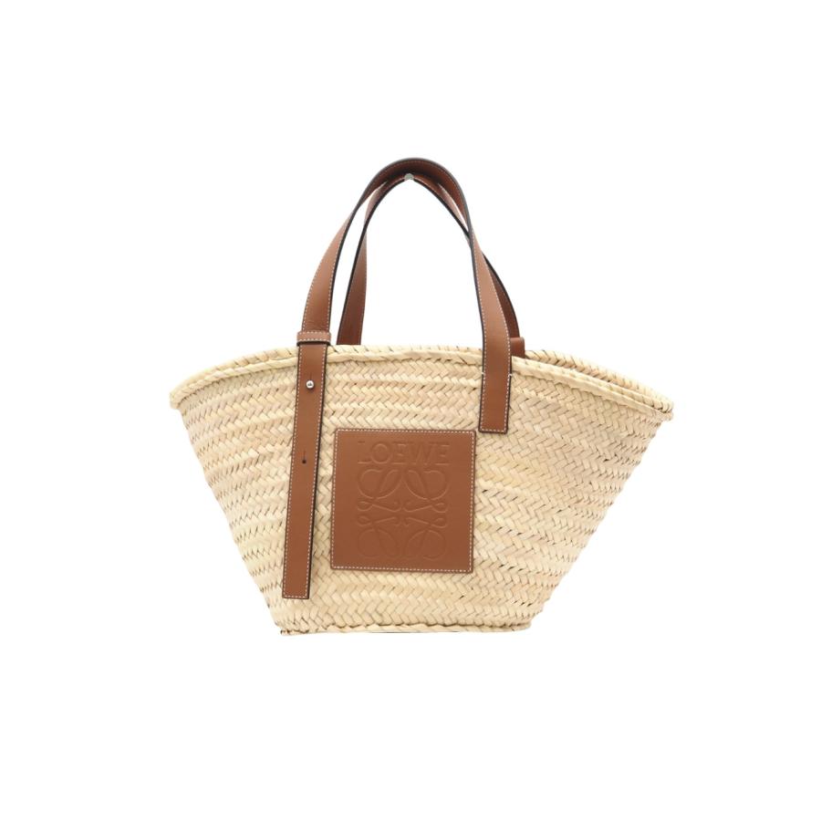 ★3日以内返品可★ 美品 LOEWE ロエベ ヤシの葉 カーフ バスケットバッグ ミディアム ナチュラル A546T37Ｘ01 | LOEWE | 01
