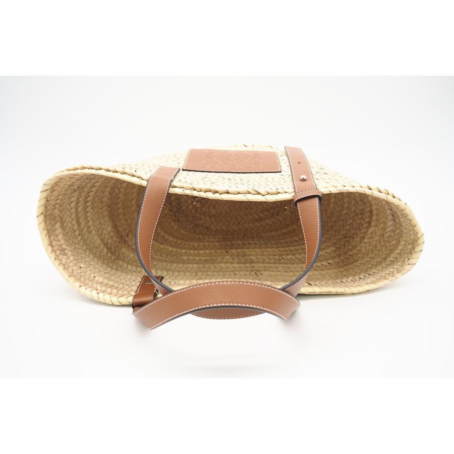 ★3日以内返品可★ 美品 LOEWE ロエベ ヤシの葉 カーフ バスケットバッグ ミディアム ナチュラル A546T37Ｘ01 | LOEWE | 05