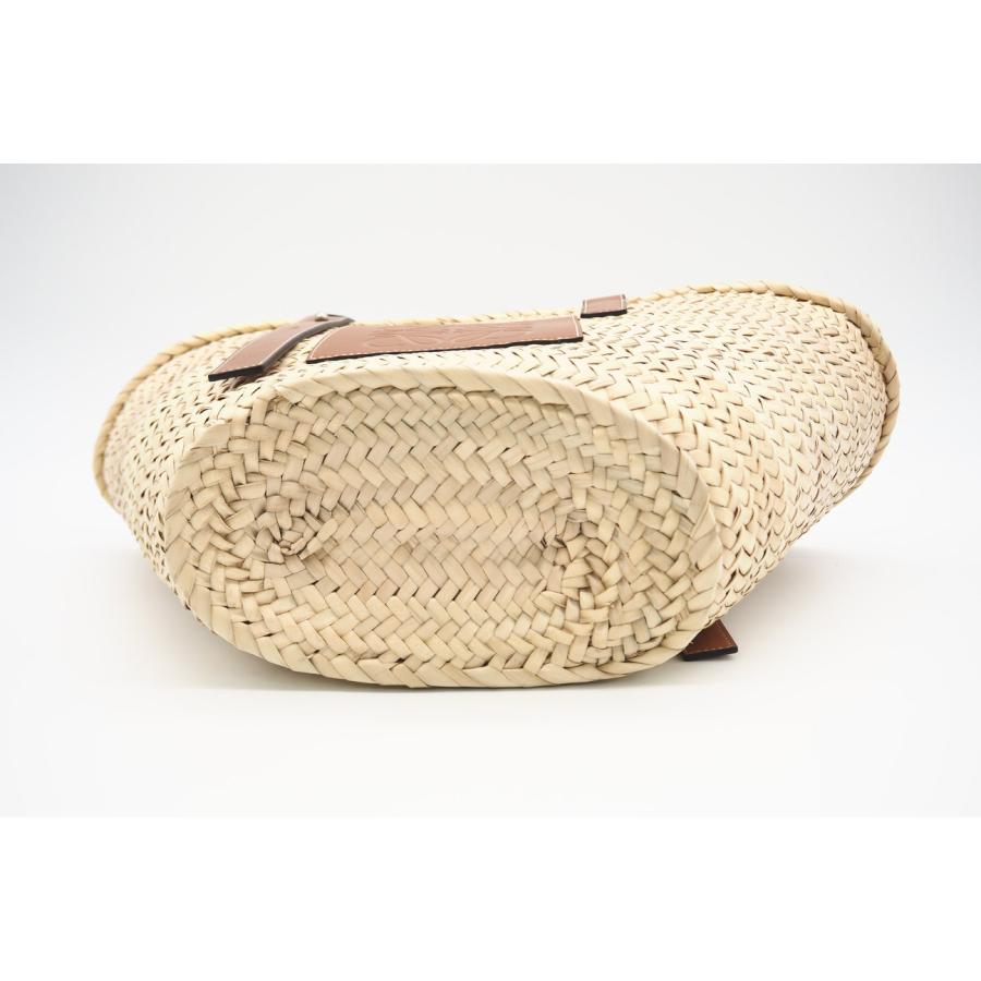 ★3日以内返品可★ 美品 LOEWE ロエベ ヤシの葉 カーフ バスケットバッグ ミディアム ナチュラル A546T37Ｘ01 | LOEWE | 06