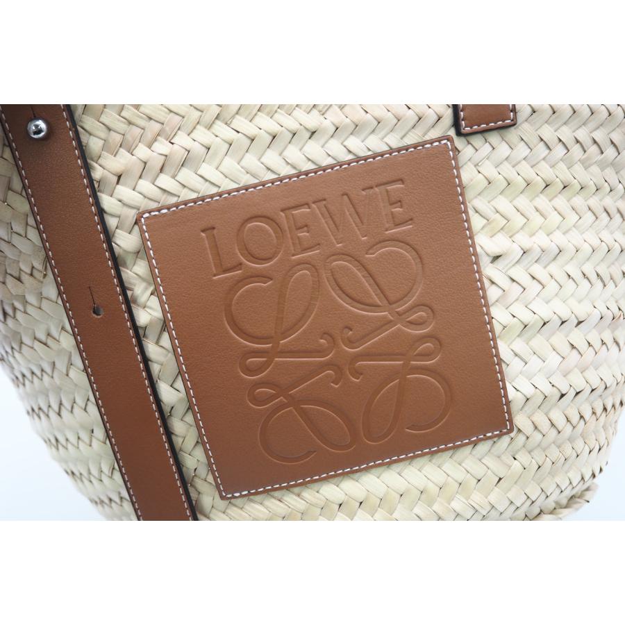 ★3日以内返品可★ 美品 LOEWE ロエベ ヤシの葉 カーフ バスケットバッグ ミディアム ナチュラル A546T37Ｘ01 | LOEWE | 07