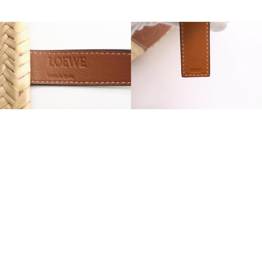 ★3日以内返品可★ 美品 LOEWE ロエベ ヤシの葉 カーフ バスケットバッグ ミディアム ナチュラル A546T37Ｘ01 | LOEWE | 09