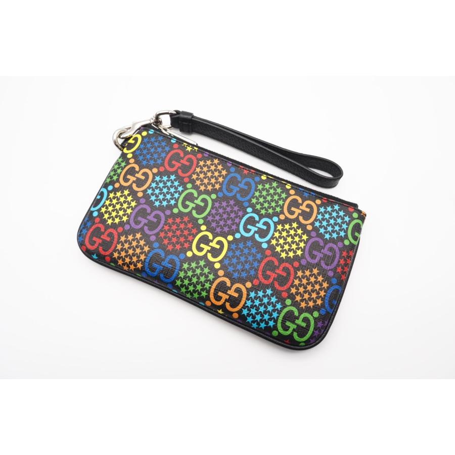 ★3日以内返品可★ 極美品 GUCCI グッチ GGサイケデリック レザー PVC ポーチ マルチカラー 603734 | GUCCI | 02