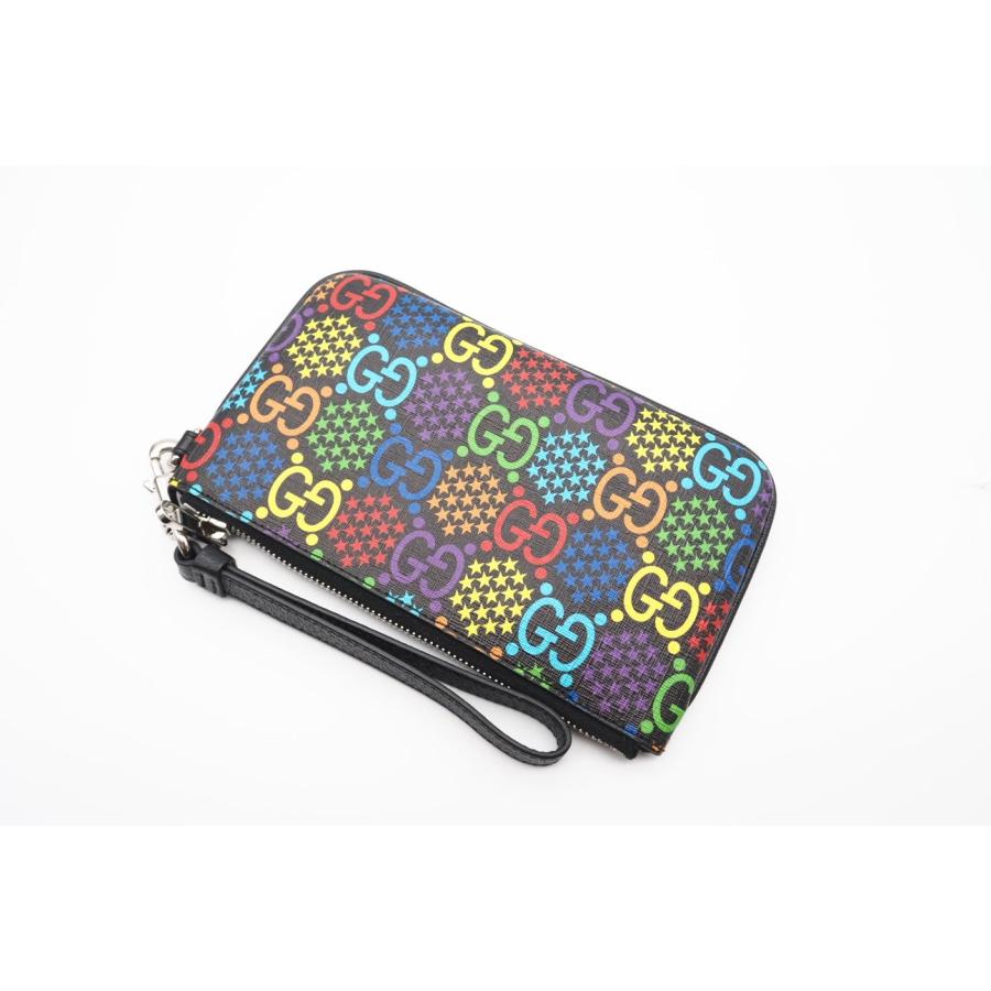 ★3日以内返品可★ 極美品 GUCCI グッチ GGサイケデリック レザー PVC ポーチ マルチカラー 603734 | GUCCI | 03