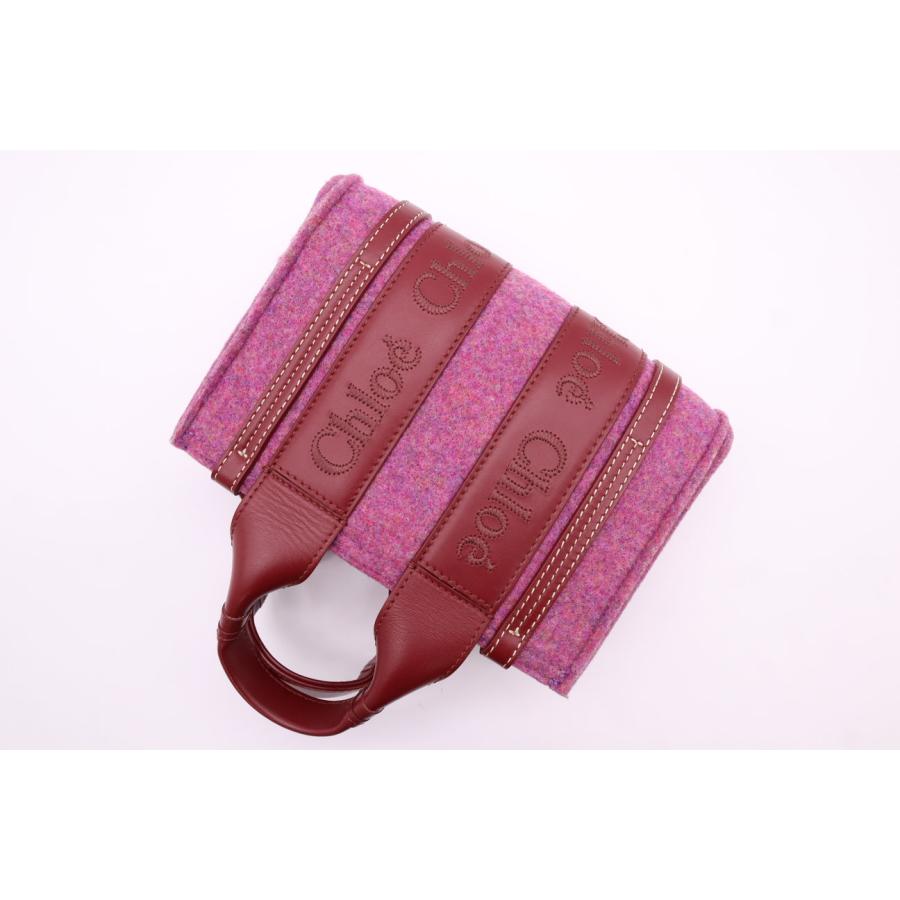 ★3日以内返品可★ 美品 Chloe クロエ ウッディ フェルト レザー スモール ハンドバッグ | Chloe | 03