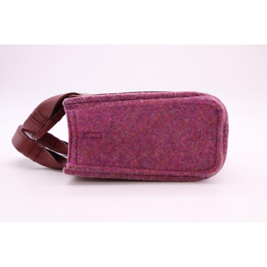 ★3日以内返品可★ 美品 Chloe クロエ ウッディ フェルト レザー スモール ハンドバッグ | Chloe | 06