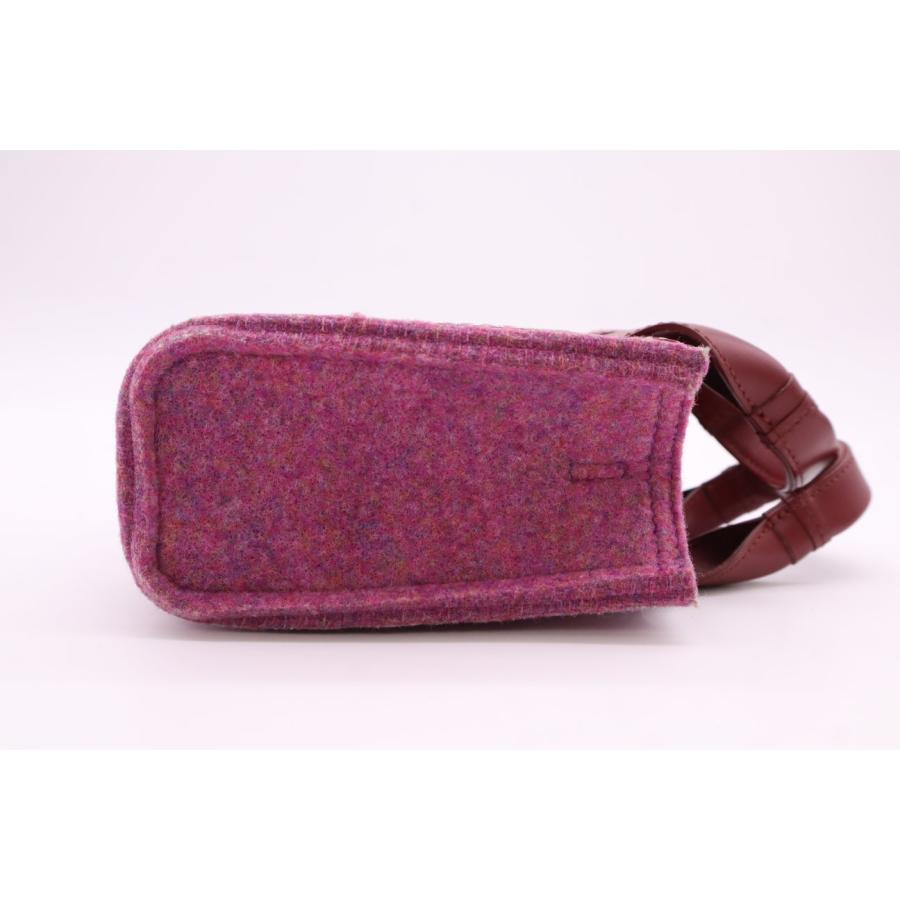 ★3日以内返品可★ 美品 Chloe クロエ ウッディ フェルト レザー スモール ハンドバッグ | Chloe | 07