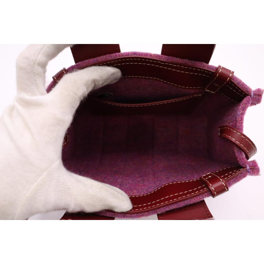 ★3日以内返品可★ 美品 Chloe クロエ ウッディ フェルト レザー スモール ハンドバッグ | Chloe | 08