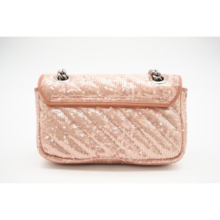 ★3日以内返品可★ 極美品 GUCCI グッチ GGマーモント レザー スパンコール チェーンショルダー 446744 | GUCCI | 03