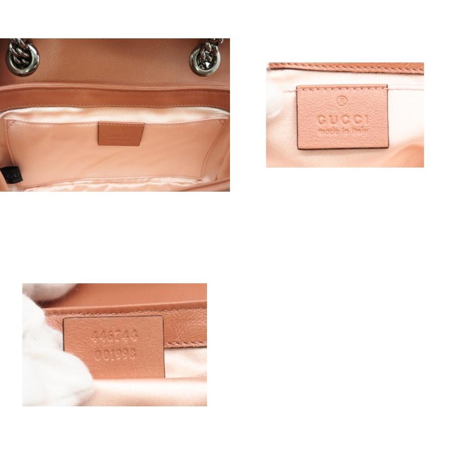 ★3日以内返品可★ 極美品 GUCCI グッチ GGマーモント レザー スパンコール チェーンショルダー 446744 | GUCCI | 09