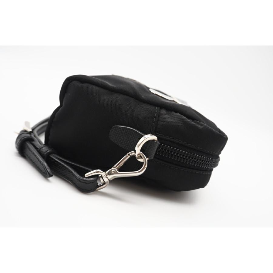 ★3日以内返品可★ 極美品 PRADA プラダ ナイロン テスートスマルト ロゴポーチ 1NE021 ポーチ ブラック ナイロン | PRADA | 06