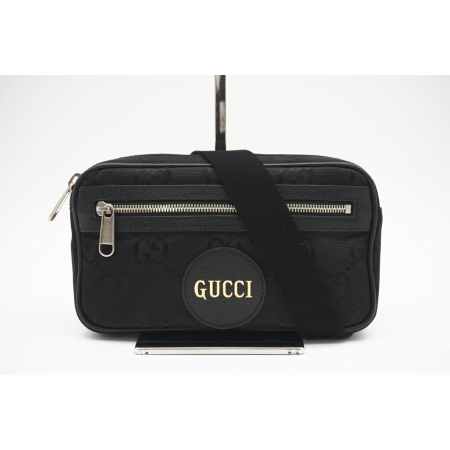 【現行 美品】GUCCI　ボディバッグ オフザグリッド GG柄 631341 黒 GUCCI（グッチ） ☆3日以内返品可☆ 極美品 オフザグリッド GGナイロン