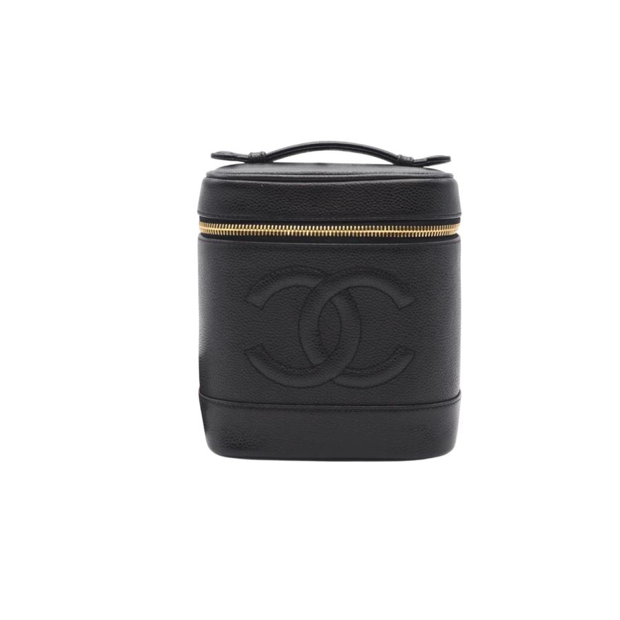 ★3日以内返品可★ 美品 CHANEL シャネル ココマーク キャビアスキン バニティバッグ A01998 ハンドバッグの画像