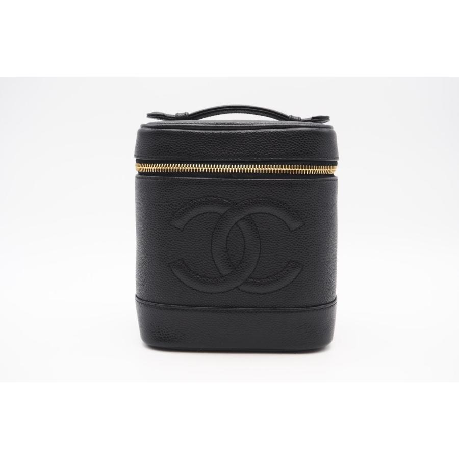 ★3日以内返品可★ 美品 CHANEL シャネル ココマーク キャビアスキン バニティバッグ A01998 ハンドバッグの画像