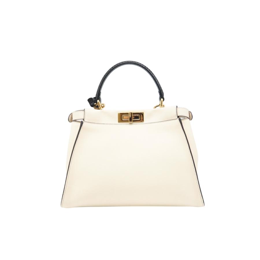 ★3日以内返品可★ 美品 FENDI フェンディ パイソン レザー モンスター ピーカブー レギュラー 2WAYハンドバッグ | FENDI | 01