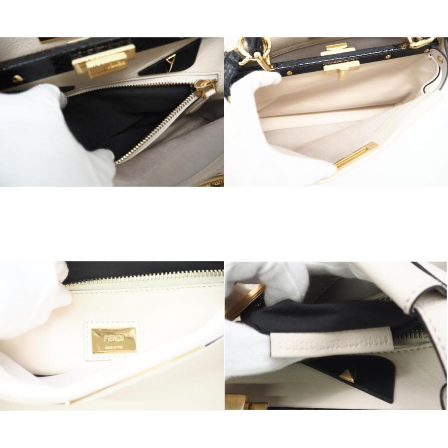 ★3日以内返品可★ 美品 FENDI フェンディ パイソン レザー モンスター ピーカブー レギュラー 2WAYハンドバッグ | FENDI | 09