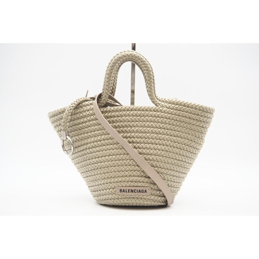 ★3日以内返品可★ 美品 BALENCIAGA バレンシアガ イビザ スモール バスケットバッグ ベージュ 650987 | BALENCIAGA