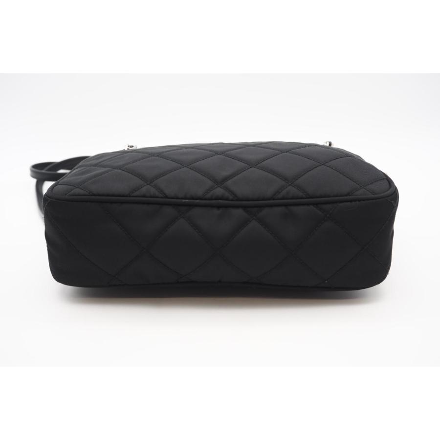 ★3日以内返品可★ 美品 PRADA プラダ ナイロン レザー キルティング チェーン NERO 1BH910 | PRADA | 05