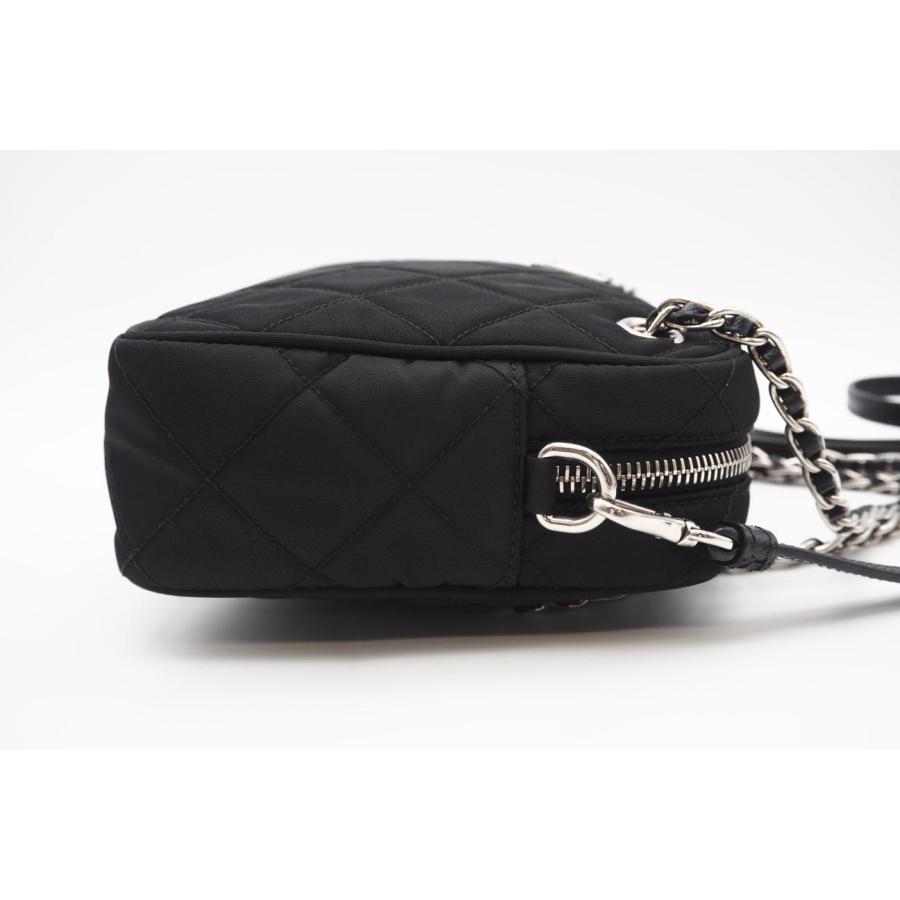 ★3日以内返品可★ 美品 PRADA プラダ ナイロン レザー キルティング チェーン NERO 1BH910 | PRADA | 06