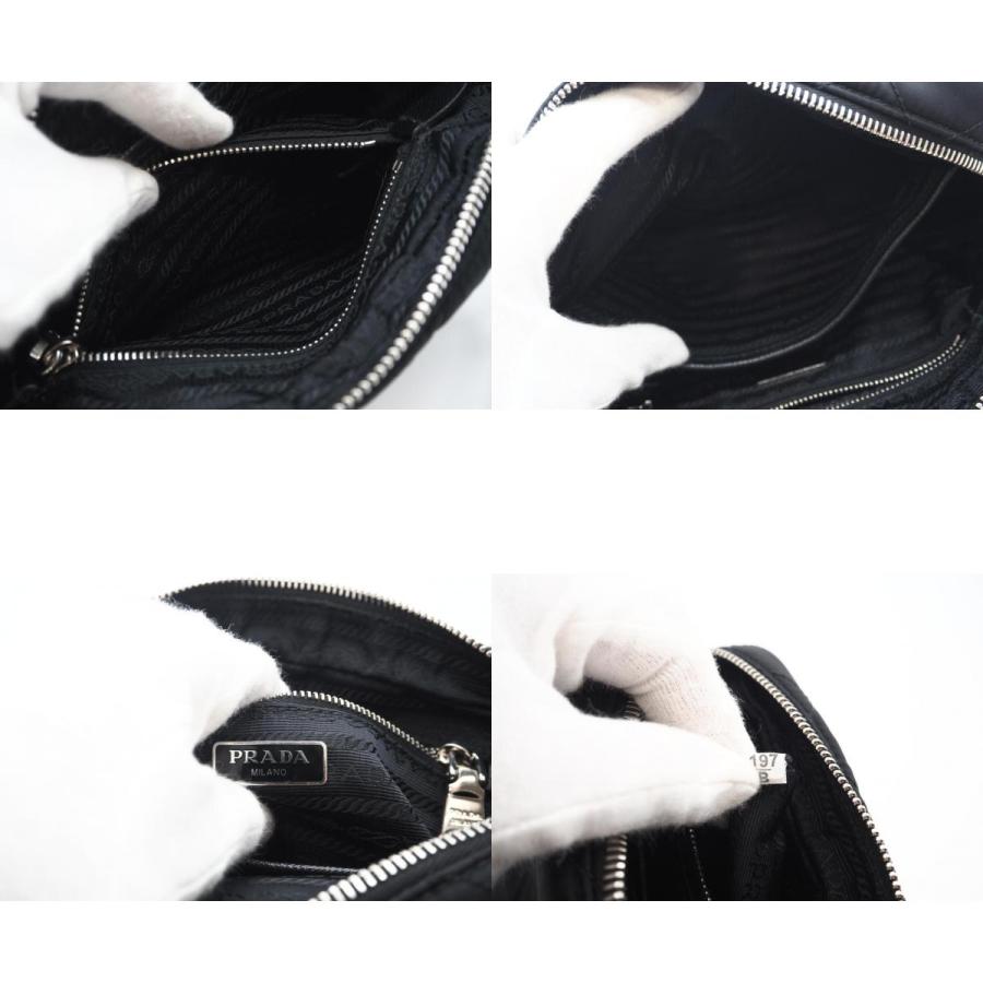 ★3日以内返品可★ 美品 PRADA プラダ ナイロン レザー キルティング チェーン NERO 1BH910 | PRADA | 09