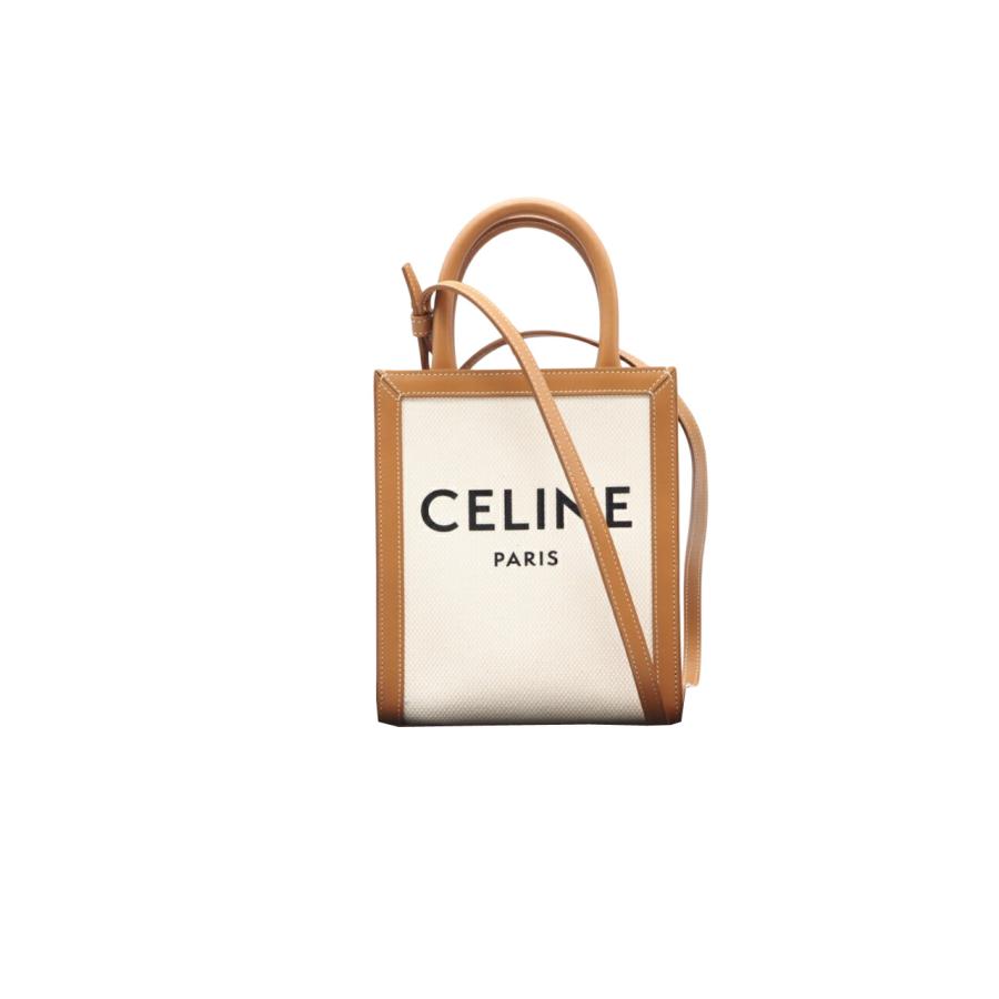 ★3日以内返品可★ 美品 CELINE セリーヌ キャンバス ミニ バーティカル カバ NATURAL TAN | CELINE | 01