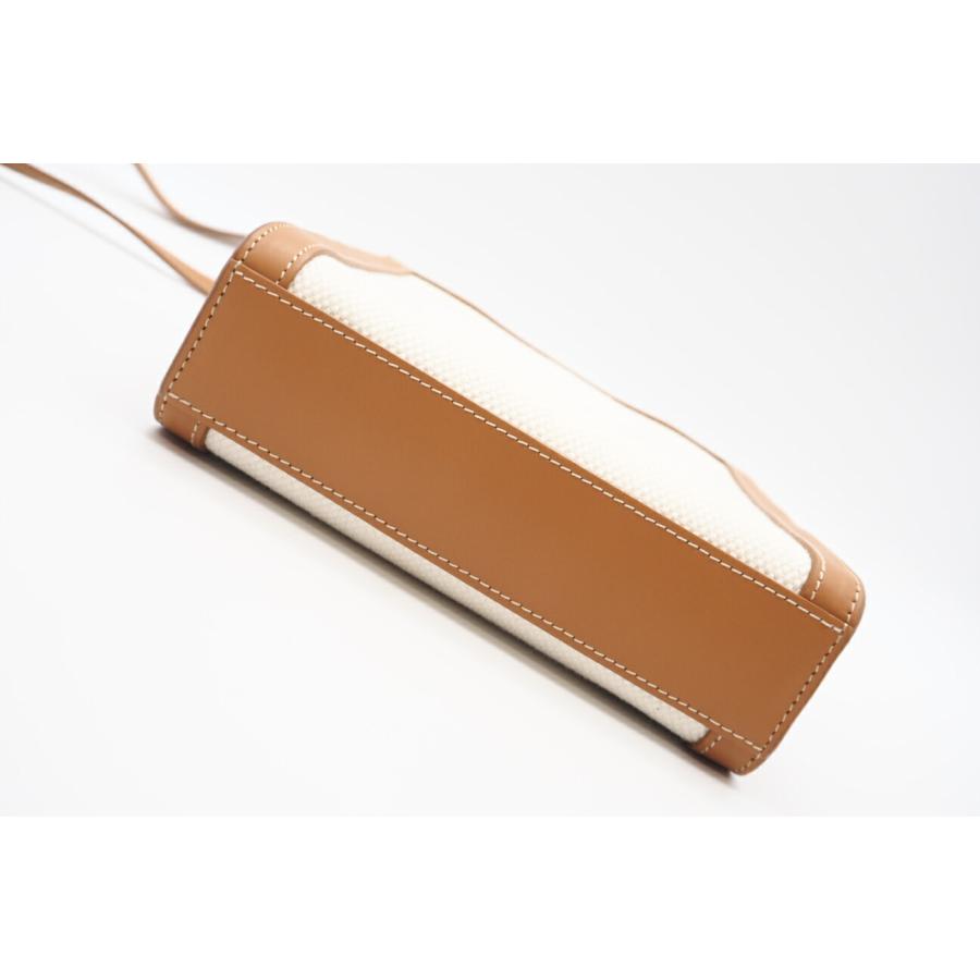 ★3日以内返品可★ 美品 CELINE セリーヌ キャンバス ミニ バーティカル カバ NATURAL TAN | CELINE | 06