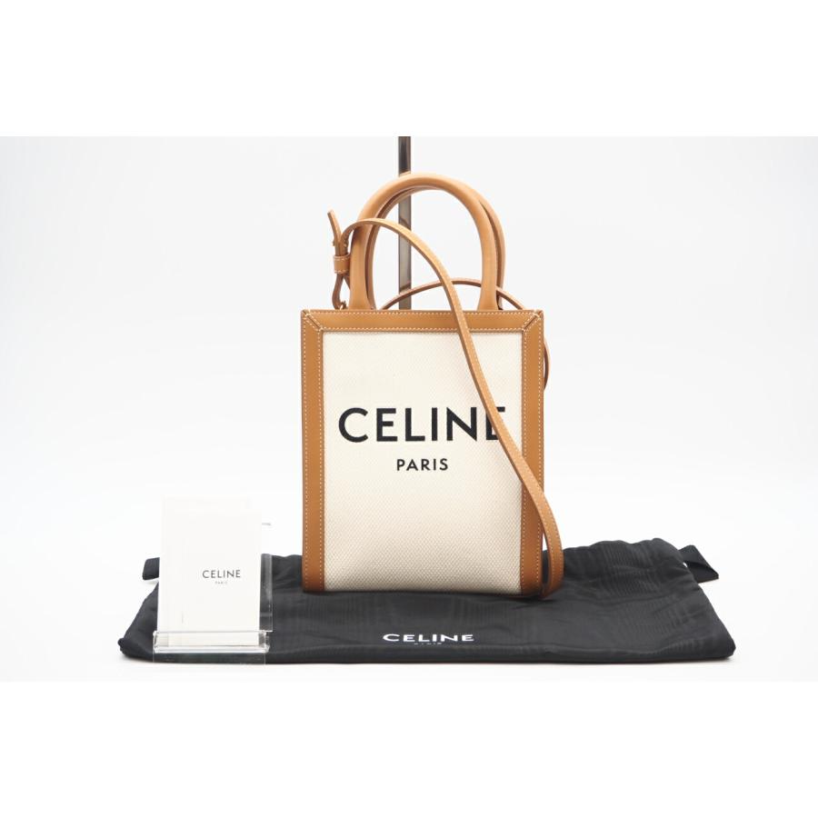 ★3日以内返品可★ 極美品 CELINE セリーヌ キャンバス ミニ バーティカル カバ 193302BNZ02NT | CELINE