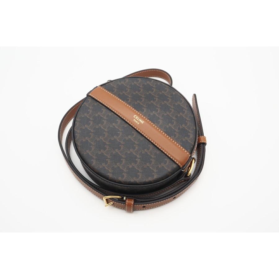 ★3日以内返品可★ 極美品 CELINE セリーヌ トリオンフ ラウンドパース ショルダーバッグ 10G342CAM | CELINE | 02