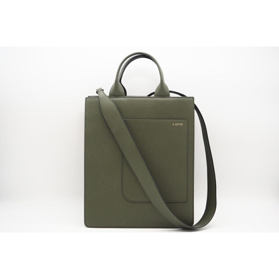 ★3日以内返品可★ 美品 Valextra ヴァレクストラ ソフトカーフスキン ボクシィ ミリタリー | Valextra | 02