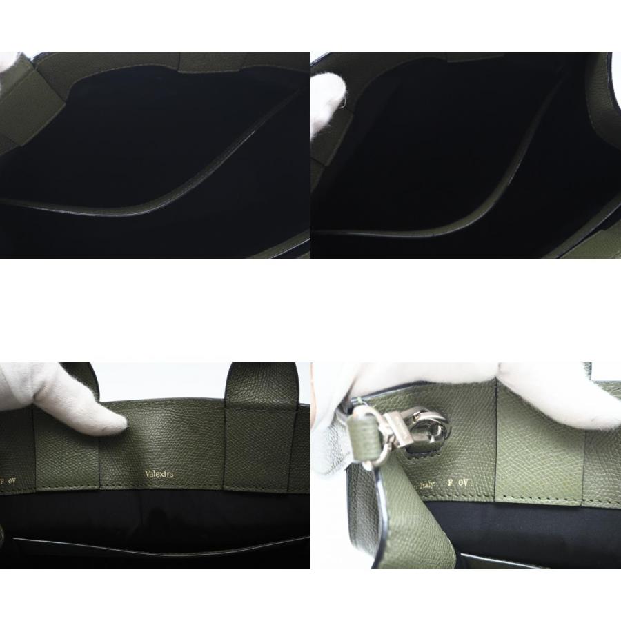 ★3日以内返品可★ 美品 Valextra ヴァレクストラ ソフトカーフスキン ボクシィ ミリタリー | Valextra | 09