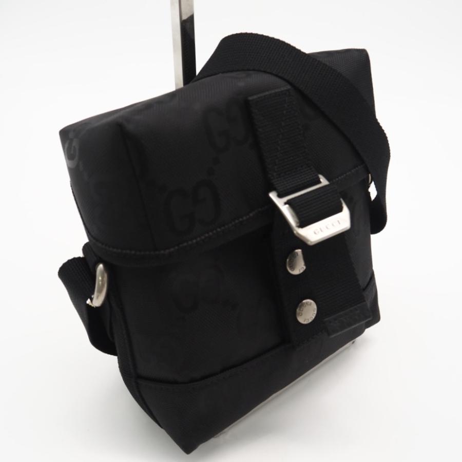 ★3日以内返品可★ 極美品 GUCCI グッチ GGナイロン オフザグリット 643858 ショルダーバッグ ブラック ナイロン | GUCCI