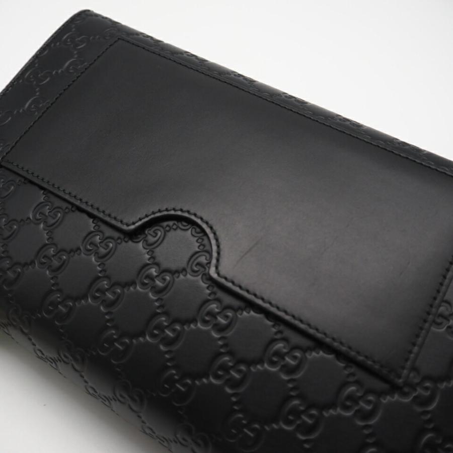 ★3日以内返品可★ 極美品 GUCCI グッチ レザー グッチシマ パドロック 409486 ショルダーバッグ ブラック レザー | GUCCI | 03