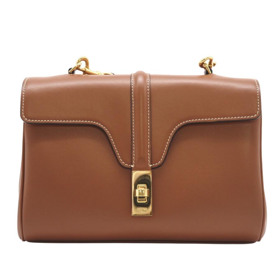 ★3日以内返品可★ 極美品 CELINE セリーヌ スムースカーフスキン ティーンソフト16セーズ タン | CELINE | 01