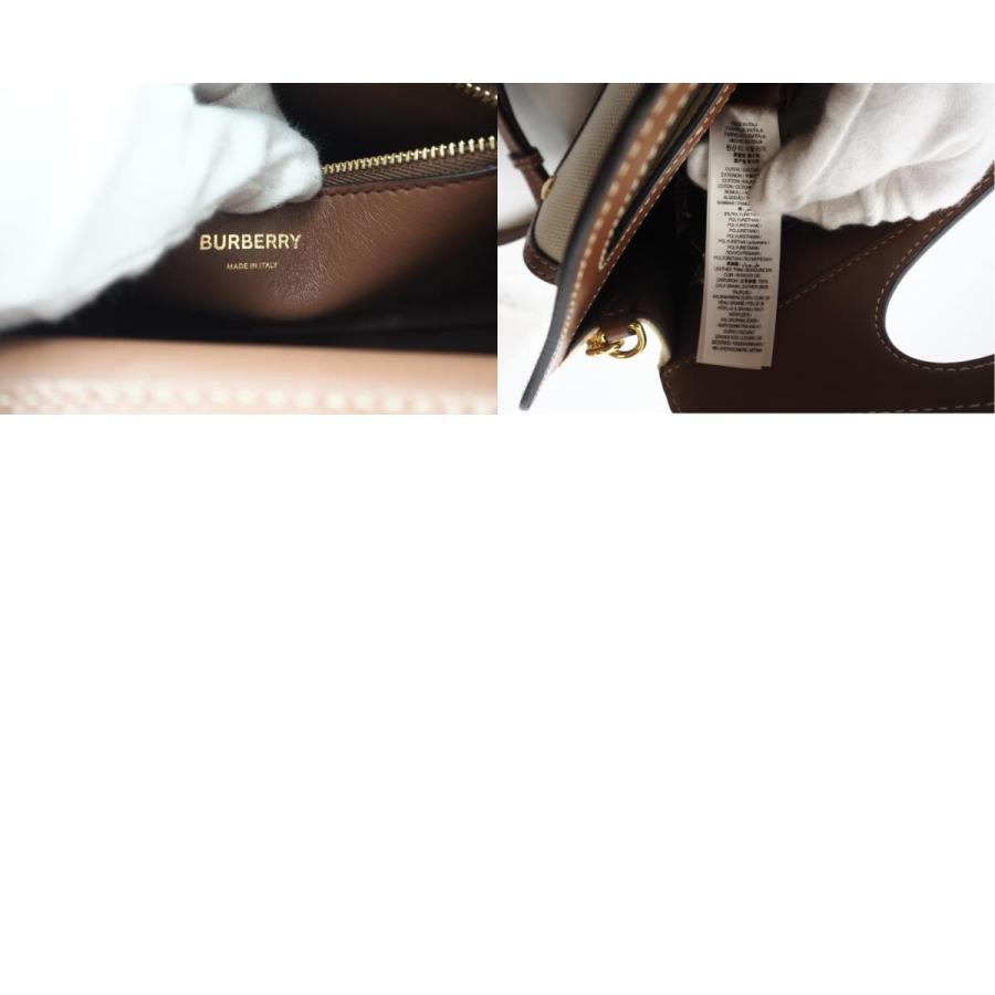 ★3日以内返品可★ 美品 BURBERRY バーバリー キャンバス レザー ミニ ポケットバッグ 8014615 | BURBERRY | 09