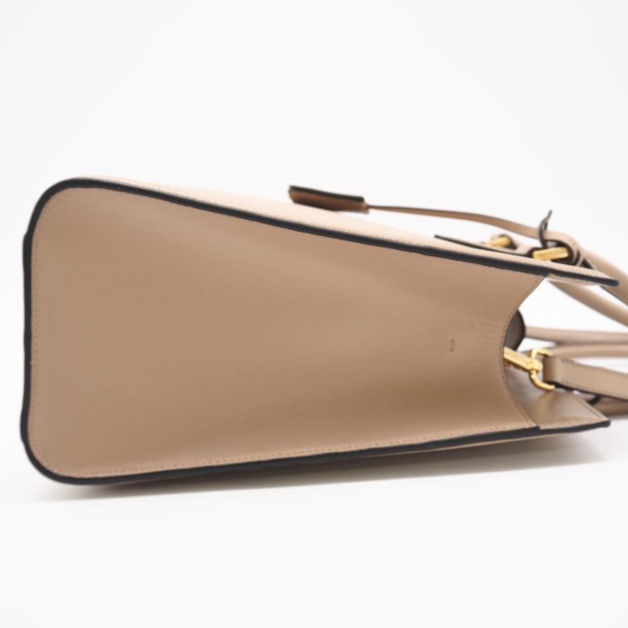 ★3日以内返品可★ 美品 PRADA プラダ サフィアーノ ロゴ 2WAYバッグ ベージュ CAMMEO 1BA227 | PRADA | 04