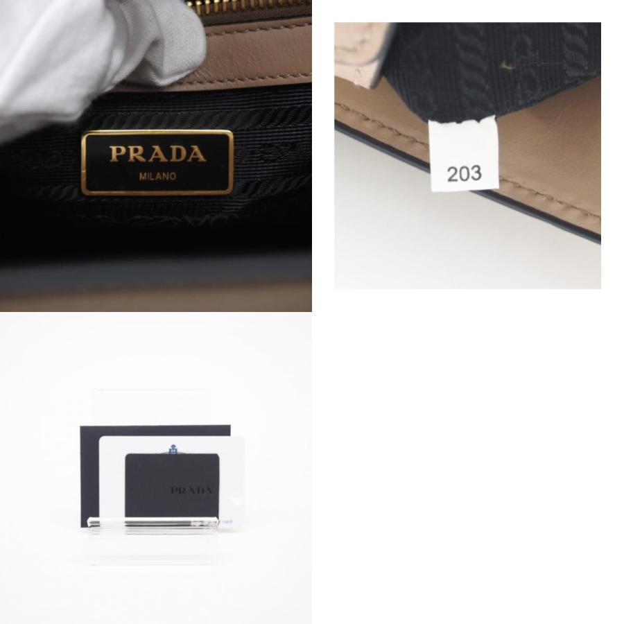 ★3日以内返品可★ 美品 PRADA プラダ サフィアーノ ロゴ 2WAYバッグ ベージュ CAMMEO 1BA227 | PRADA | 09