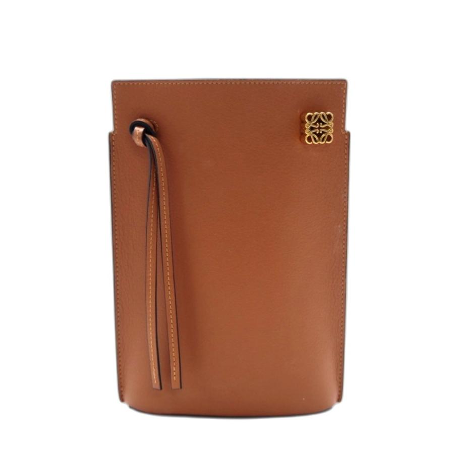★3日以内返品可★ 極美品 LOEWE ロエベ カーフスキン ダイスポケット ショルダーバッグ タン C630R12X01 | LOEWE | 01
