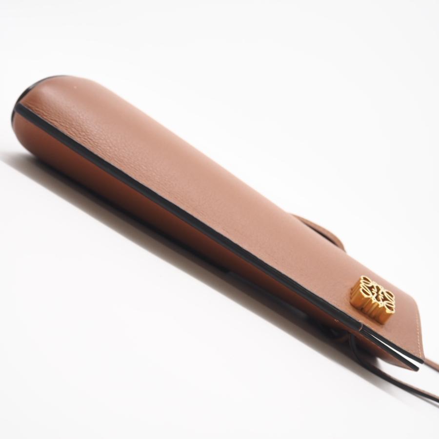 ★3日以内返品可★ 極美品 LOEWE ロエベ カーフスキン ダイスポケット ショルダーバッグ タン C630R12X01 | LOEWE | 04