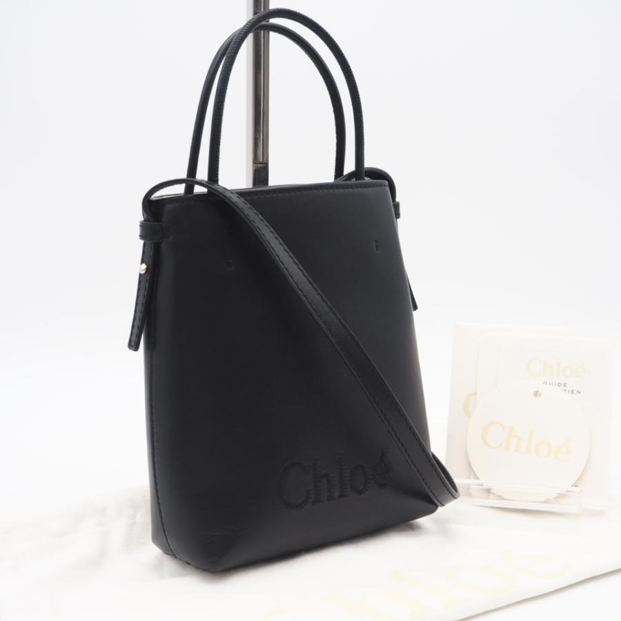★3日以内返品可★ 美品 Chloe クロエ レザー センス マイクロトート ハンドバッグ CHC23UP873I10 001 | Chloe
