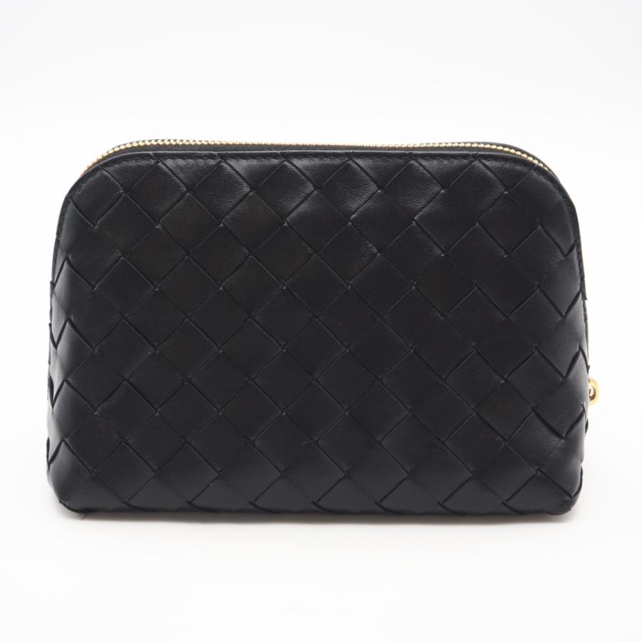 ★3日以内返品可★ 美品 BOTTEGAVENETA ボッテガヴェネタ イントレチャート中 レザー ビューティ ポーチ |  | 02