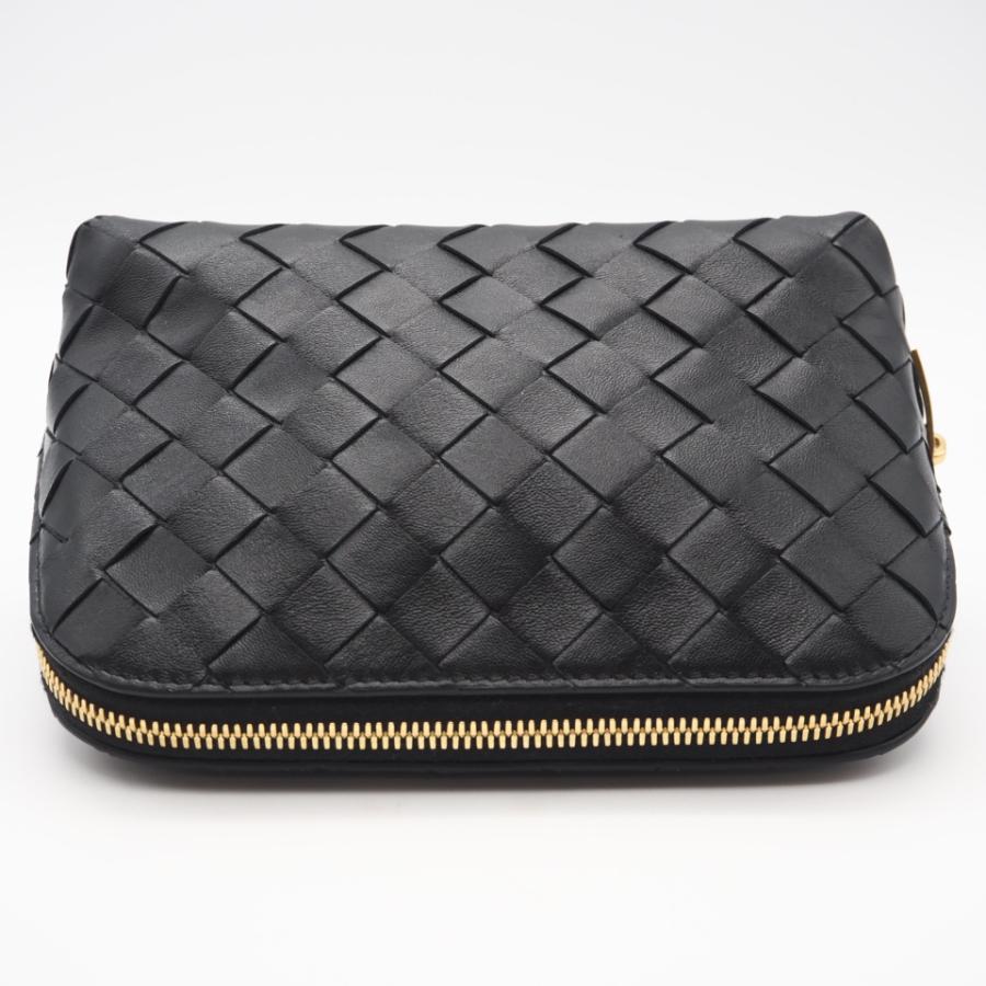 ★3日以内返品可★ 美品 BOTTEGAVENETA ボッテガヴェネタ イントレチャート中 レザー ビューティ ポーチ |  | 03