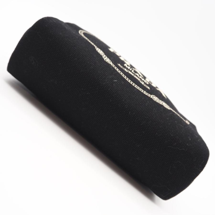 ★3日以内返品可★ 極美品 PRADA プラダ キャンバス カナパロゴ ポーチ NERO 1NA021 ポーチ ブラック | PRADA | 04