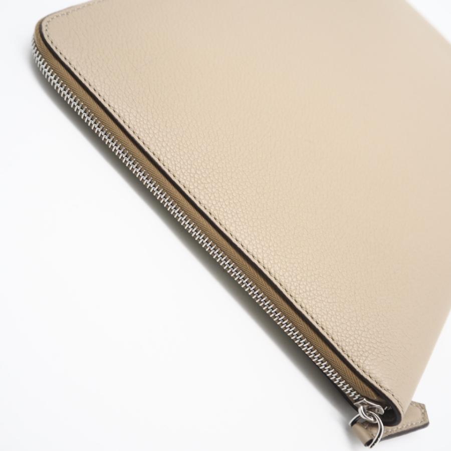 ★3日以内返品可★ 美品 FENDI フェンディ フェンディロゴ レザー クラッチバッグ 7N0167 クラッチバッグ ベージュ レザー メンズ FENDI（フェンディ） ☆3日以内返品可☆ 美品 フェンディロゴ レザー
