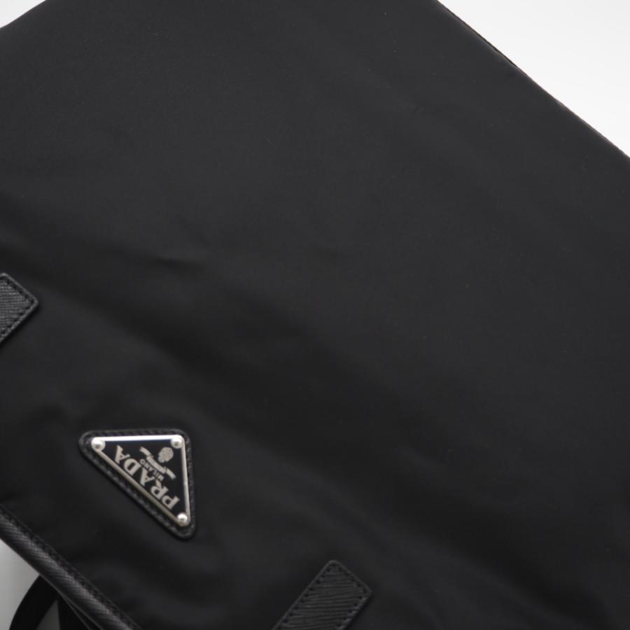 ★3日以内返品可★ 美品 PRADA プラダ テスート レザー ロゴプレート トートバッグ 1BG401 トートバッグ ブラック | PRADA | 03