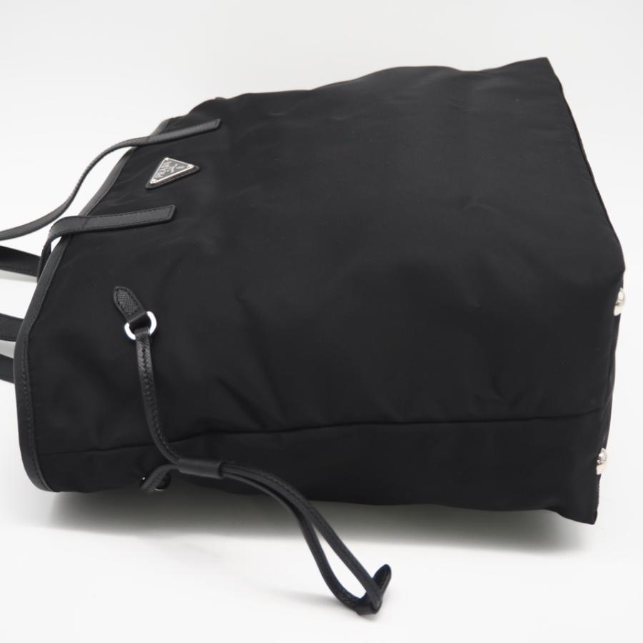 ★3日以内返品可★ 美品 PRADA プラダ テスート レザー ロゴプレート トートバッグ 1BG401 トートバッグ ブラック | PRADA | 05